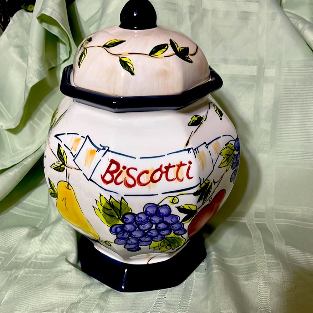 Italian-inspired Biscotti cookie jar